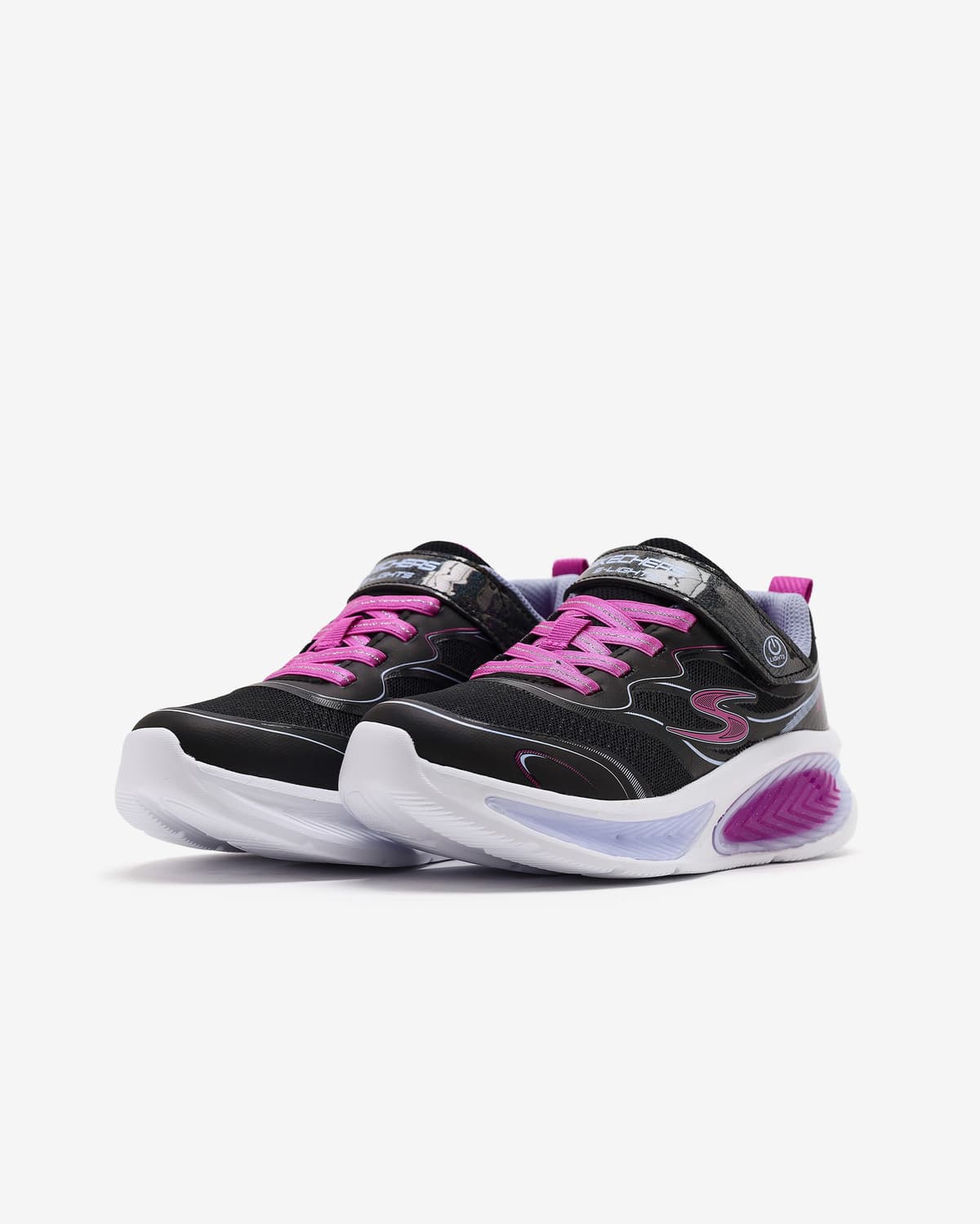Skechers Cosmic Glow 2.0 Büyük Kız Çocuk Siyah Işıklı Spor Ayakkabı · 303737L-BKMT (3/6)