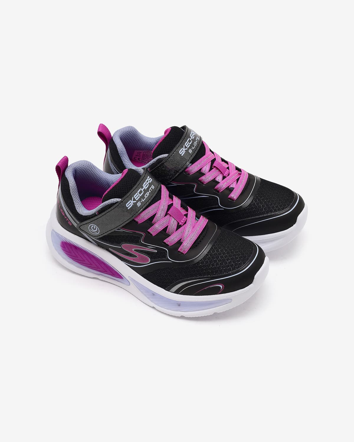 Skechers Cosmic Glow 2.0 Büyük Kız Çocuk Siyah Işıklı Spor Ayakkabı · 303737L-BKMT (5/6)