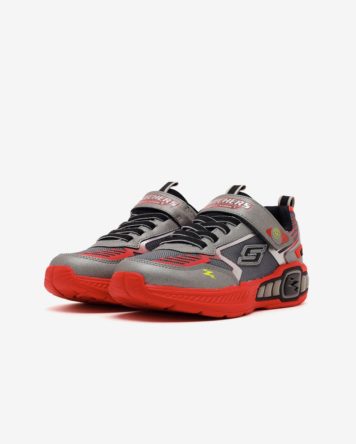Skechers Light Storm 3.0 Büyük Erkek Çocuk Gri Işıklı Spor Ayakkabı · 400151L-GURD (3/6)