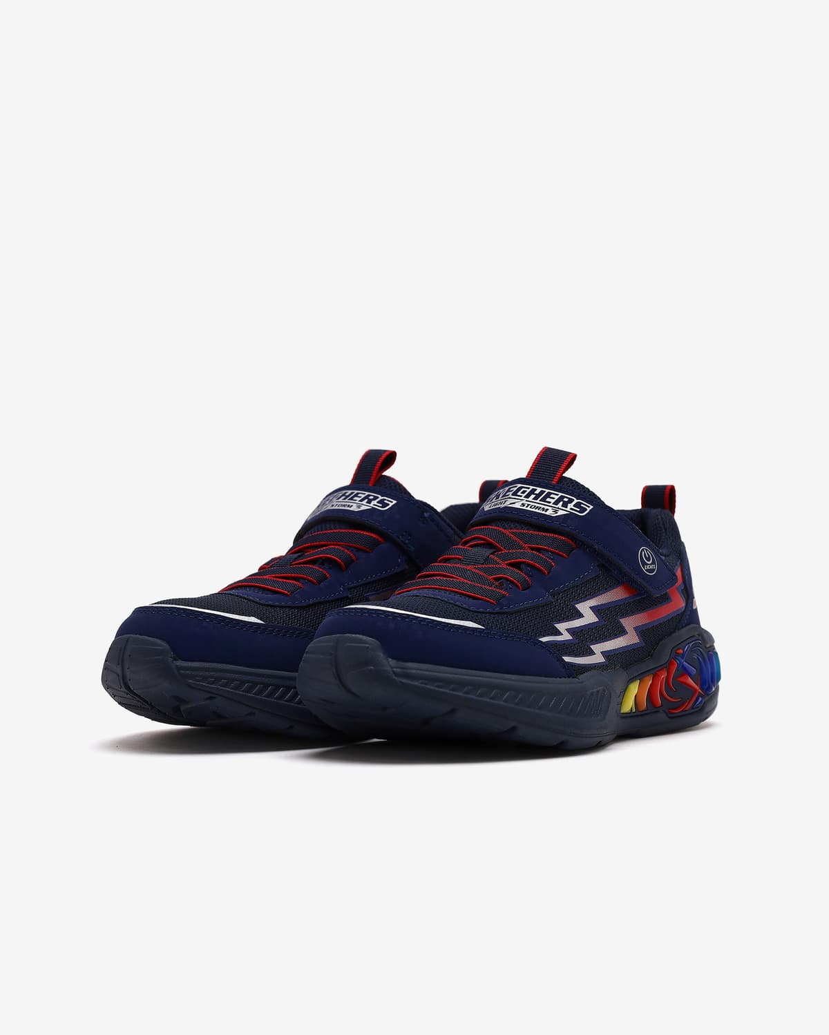 Skechers Light Storm 3 Büyük Erkek Çocuk Lacivert Işıklı Spor Ayakkabı — Mavi · 400152L-NVRD (3/6)