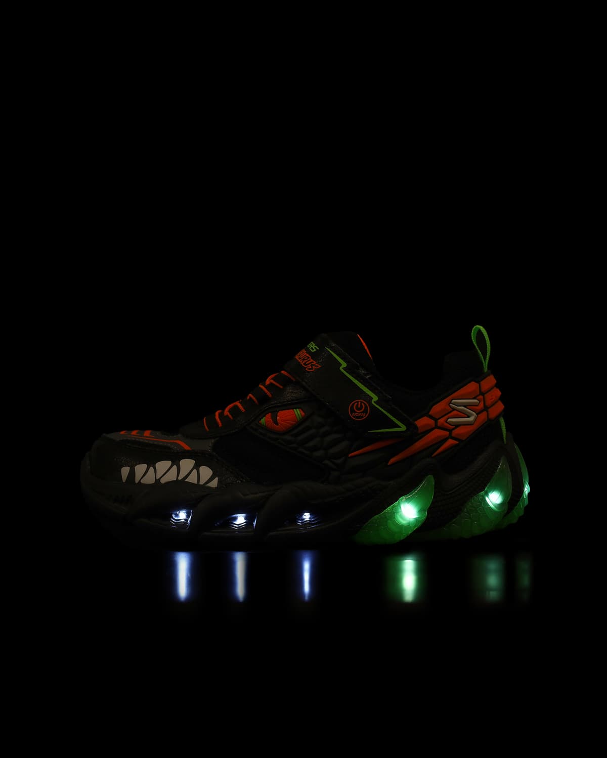 Skechers Skech-o-saurus Lights 3.0 Büyük Erkek Çocuk Siyah Işıklı Spor Ayakkabı · 400175L-BKLM (6/6)