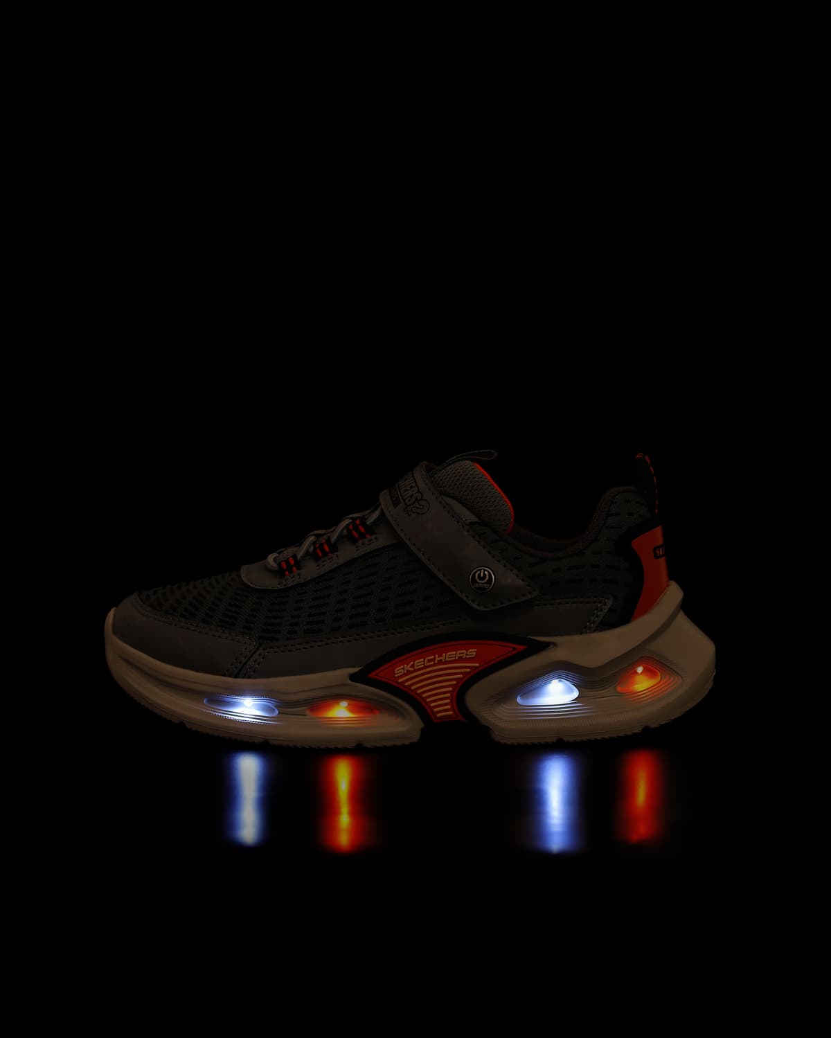 Skechers Kinetic-lights Büyük Erkek Çocuk Gri Işıklı Spor Ayakkabı · 400400L-CCOR (9/9)