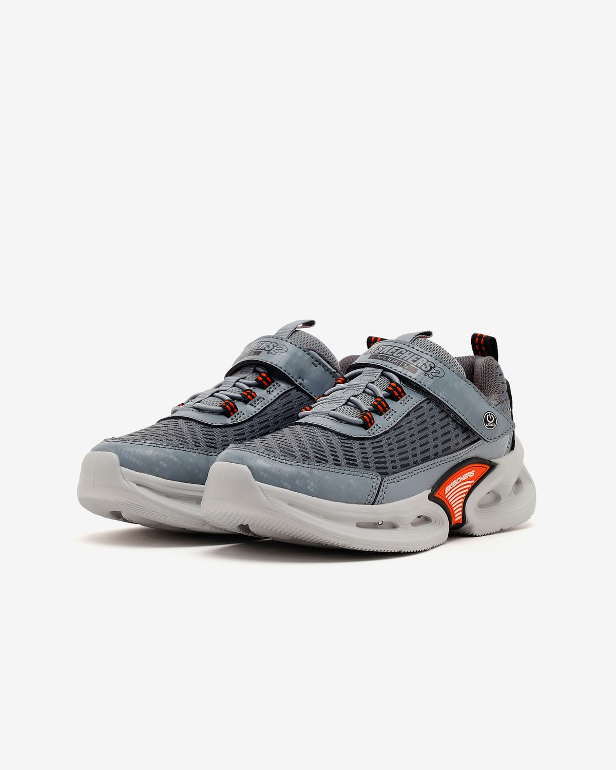 Skechers Kinetic-lights Büyük Erkek Çocuk Gri Işıklı Spor Ayakkabı · 400400L-CCOR (3/9)