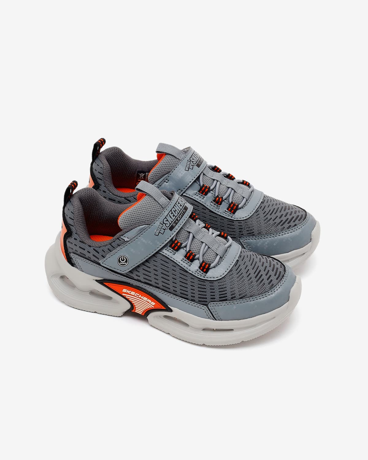 Skechers Kinetic-lights Büyük Erkek Çocuk Gri Işıklı Spor Ayakkabı · 400400L-CCOR (5/9)
