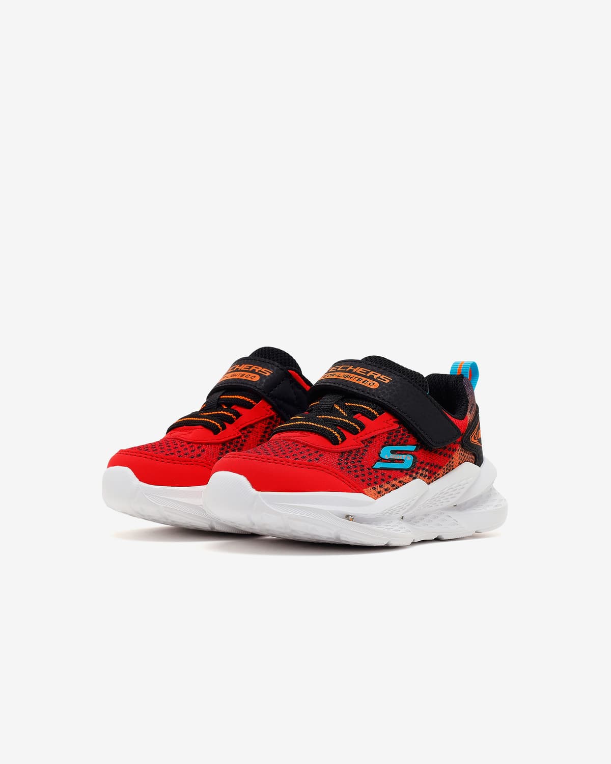 Skechers Meteor-lights 2.0 Küçük Erkek Çocuk Kırmızı Işıklı Spor Ayakkabı — Siyah · 401490N-RDBK (3/6)