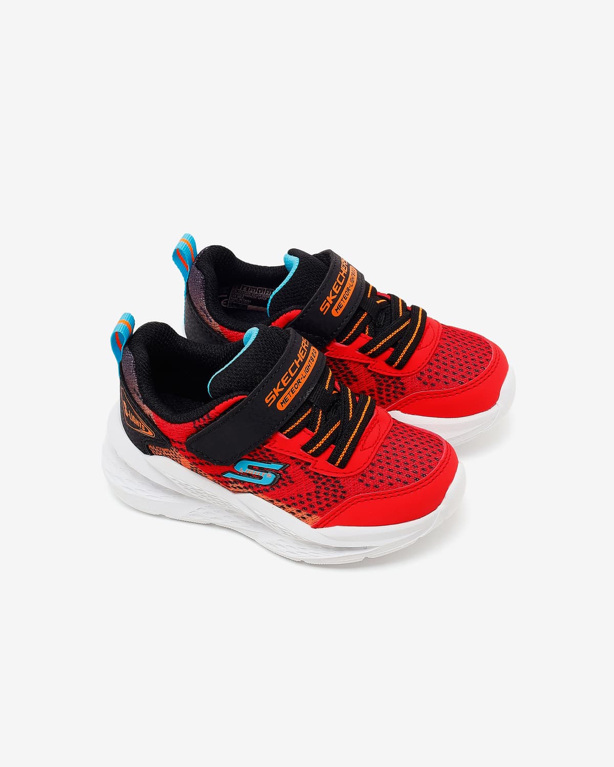Skechers Meteor-lights 2.0 Küçük Erkek Çocuk Kırmızı Işıklı Spor Ayakkabı — Siyah · 401490N-RDBK (5/6)