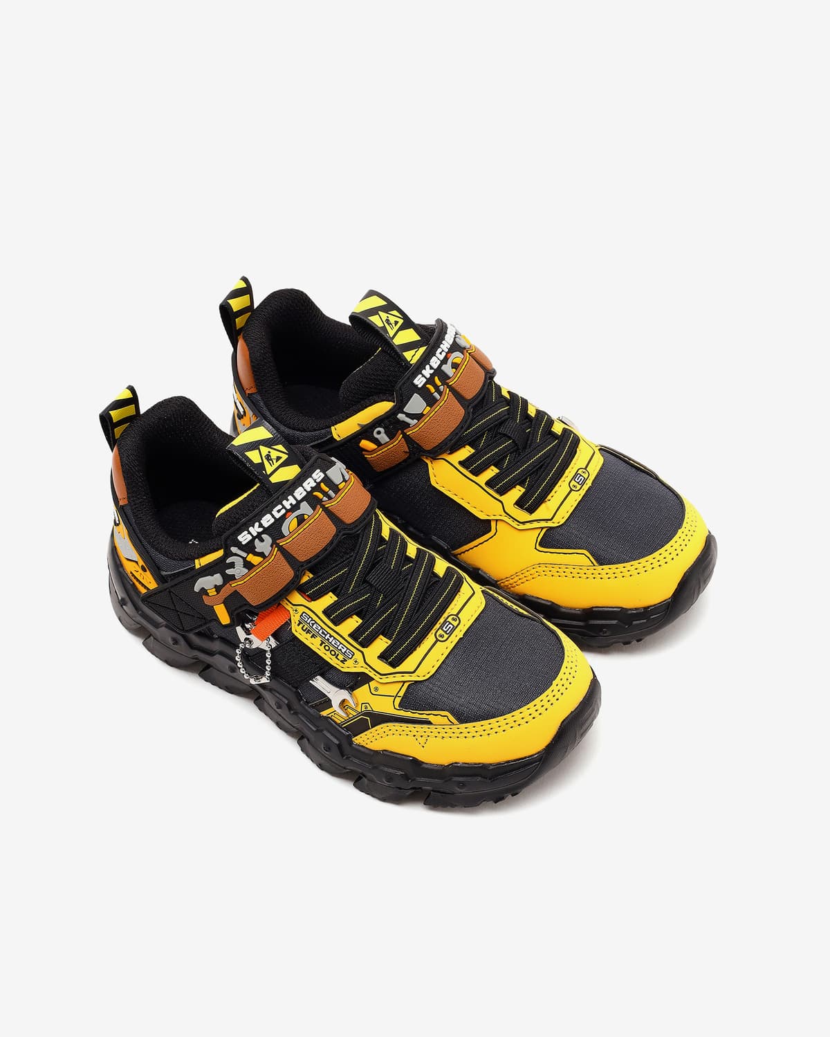 Skechers Mega-flex Lite - Tuff Toolz Büyük Erkek Çocuk Sarı Spor Ayakkabı · 402130L-YLBK (5/6)