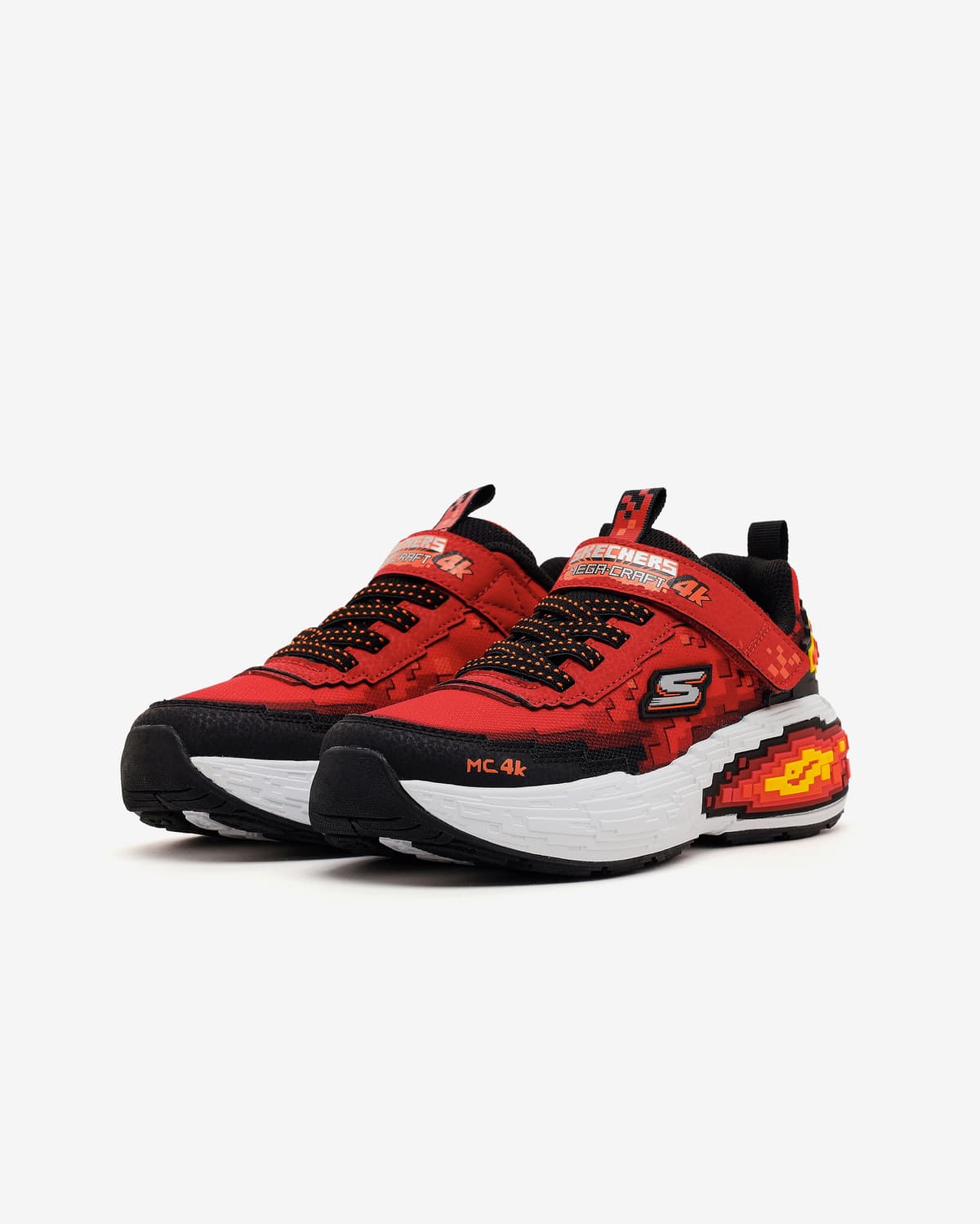 Skechers Mega-craft 4K Büyük Erkek Çocuk Kırmızı Spor Ayakkabı · 402160L-RDBK (3/5)
