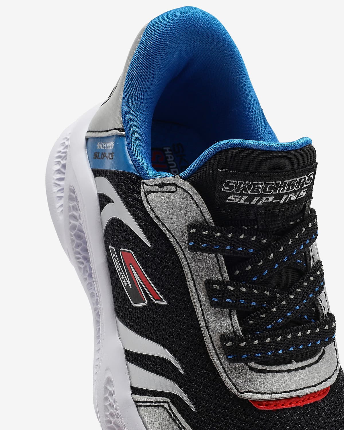 Skechers Meteor-lights - Brisk-beams Küçük Erkek Çocuk Gri Işıklı Spor Ayakkabı · 403848N-SLBK (8/9)