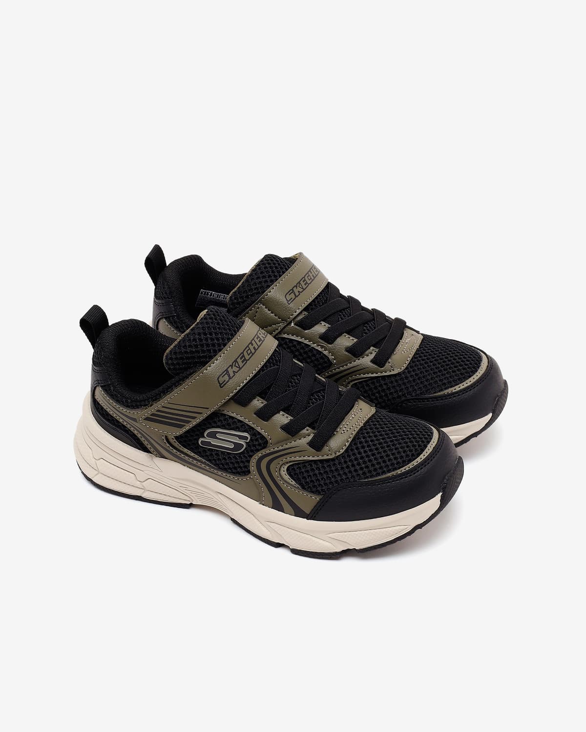 Skechers Retro-graph Büyük Erkek Çocuk Haki Spor Ayakkabı — Yeşil · 403857L-OLBK (6/6)