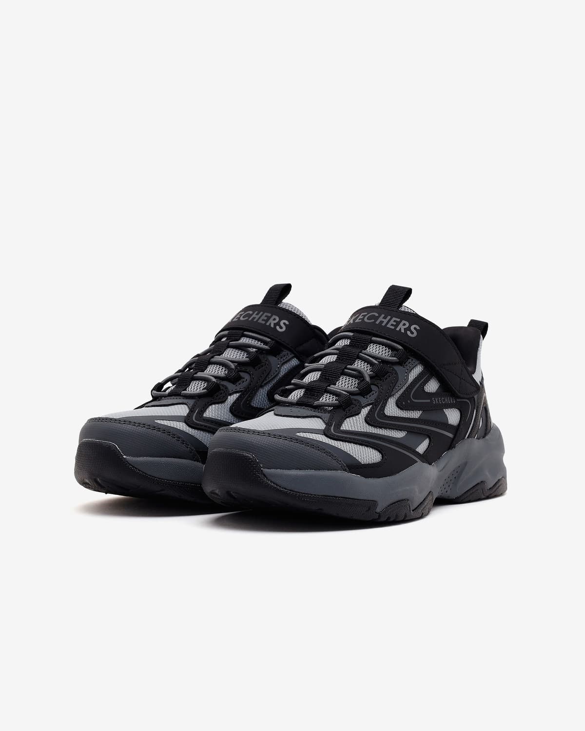 Skechers Retro Tech Büyük Erkek Çocuk Siyah Spor Ayakkabı · 405332L-BKCC (3/5)