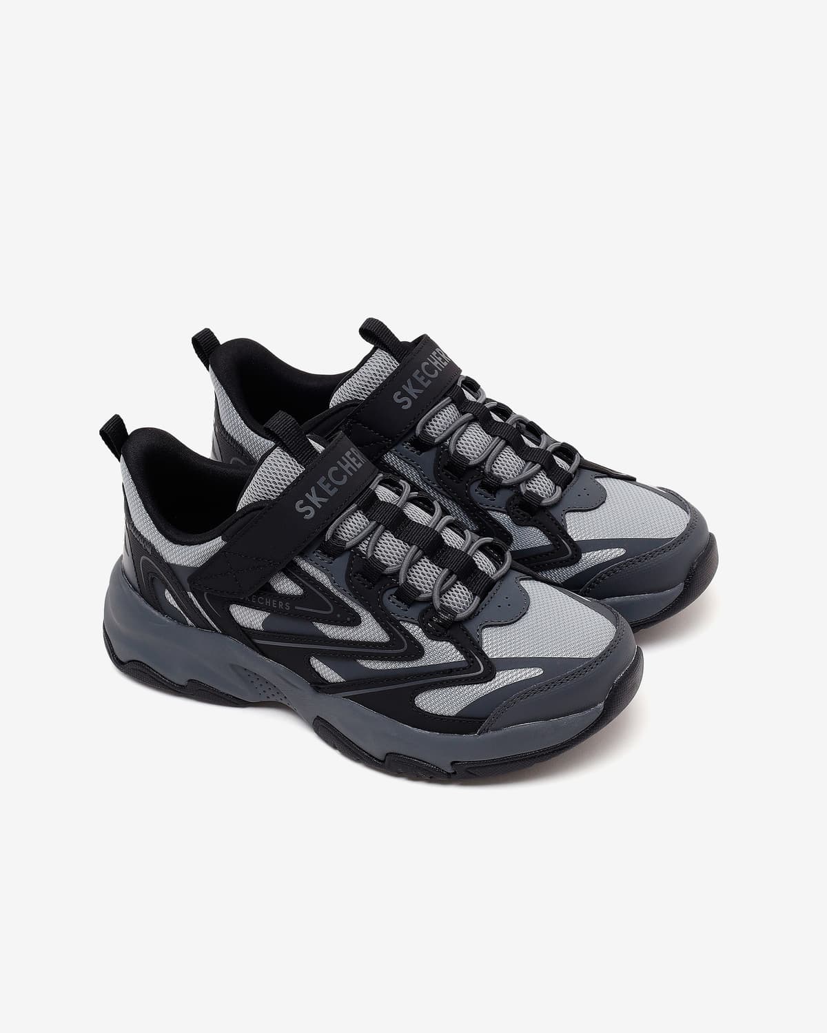 Skechers Retro Tech Büyük Erkek Çocuk Siyah Spor Ayakkabı · 405332L-BKCC (5/5)
