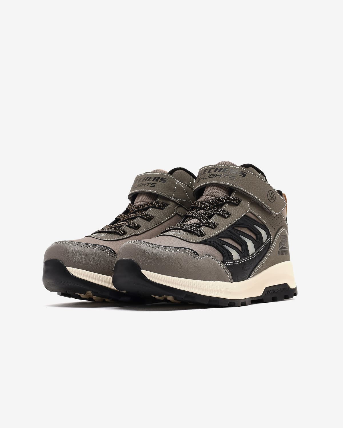 Skechers Storm Blazer - Glow Roam Büyük Erkek Çocuk Bej Su Geçirmez Işıklı Bot · 406410L-TPBK (3/6)