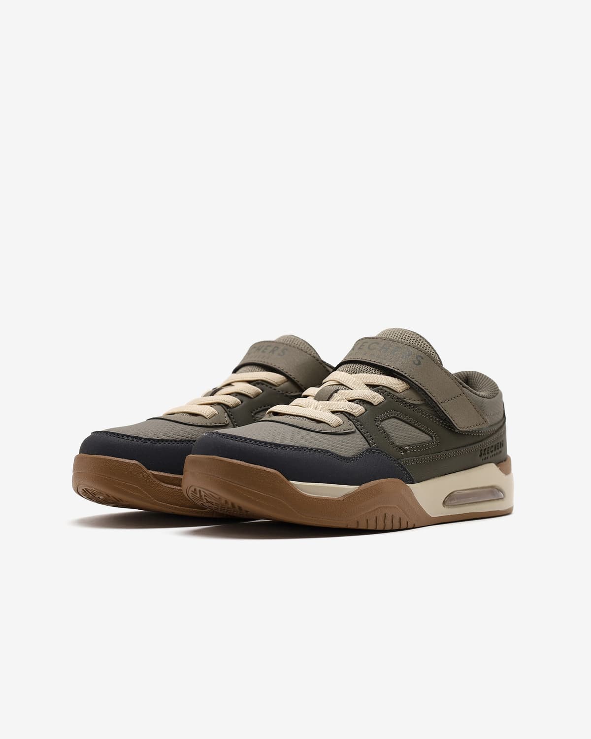 Skechers Court Tech Büyük Erkek Çocuk Haki Sneakers — Yeşil · 418070L-OLV (3/5)