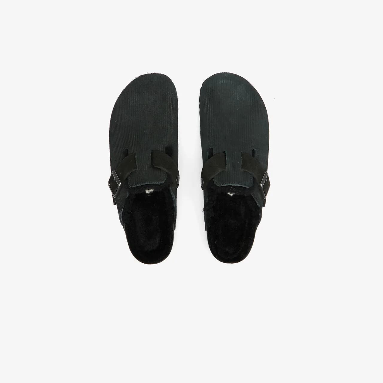 Birkenstock Boston Teddy Vl Gepragt Erkek Siyah Terlik