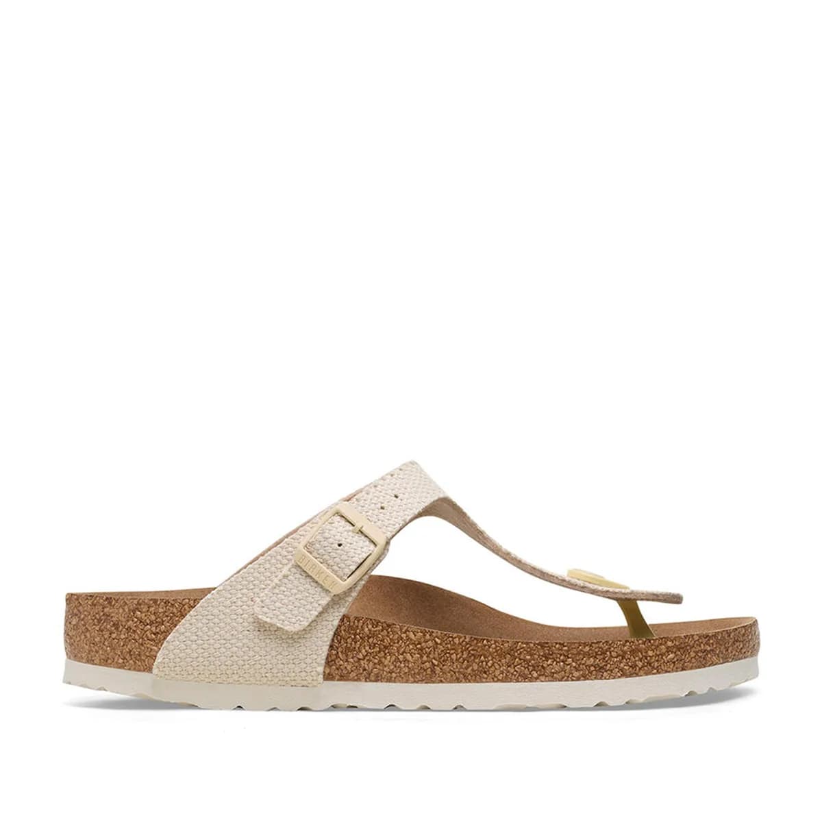 Birkenstock Gizeh Tex Rough Canvas Vegan Kadın Bej Terlik