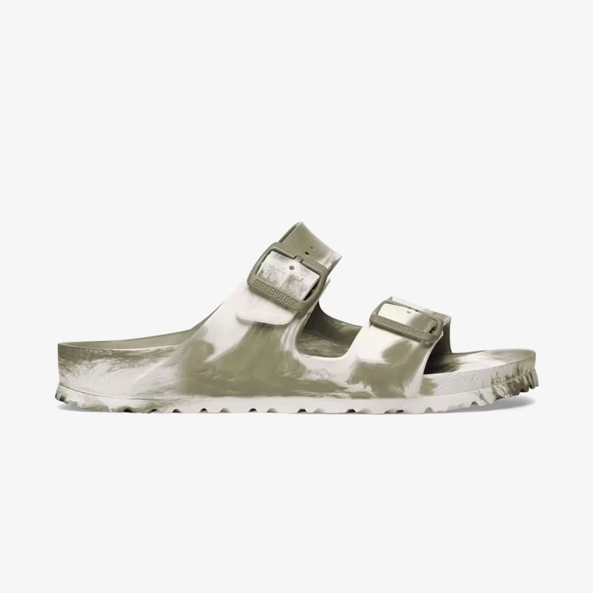Birkenstock Arizona Eva Erkek Haki Çift Bantlı Plaj Terliği — Çok Renkli
