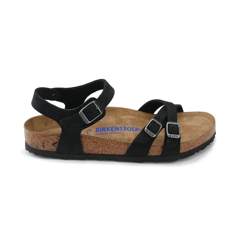 Birkenstock Kumba SFB Lenb Kadın Sandalet Siyah