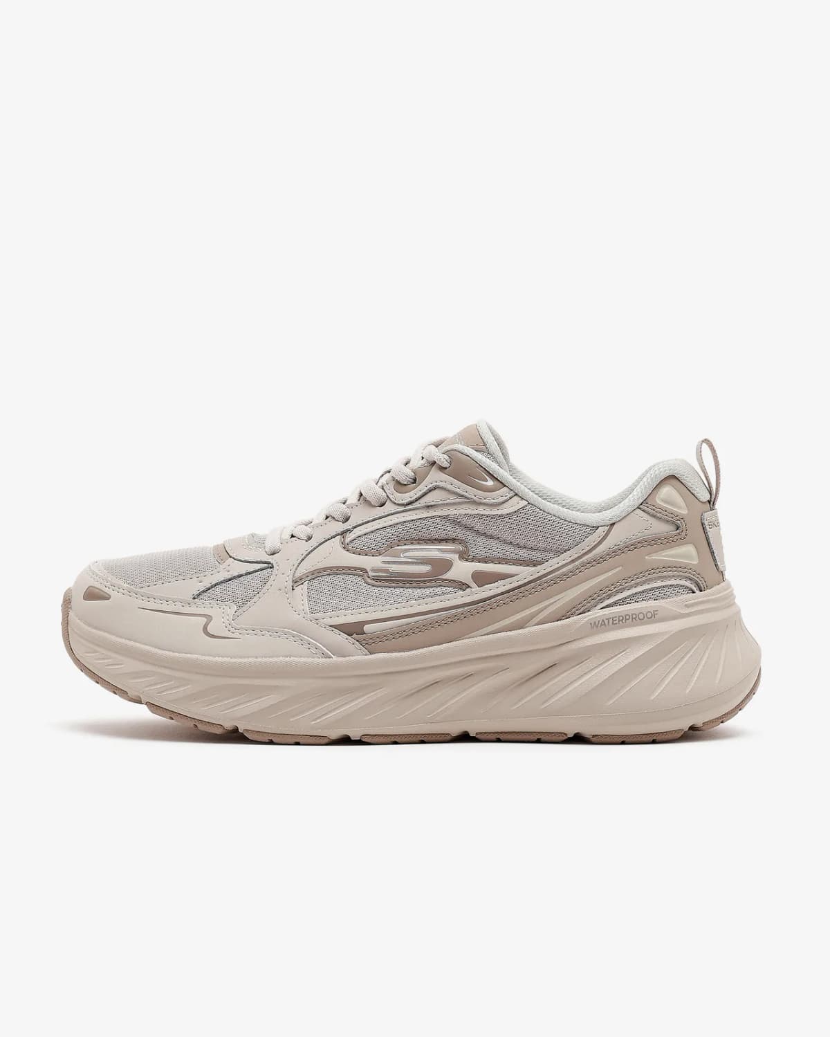 Skechers Edgeride Misty Skies Kadın Natürel Su Geçirmez Spor Ayakkabı — Bej