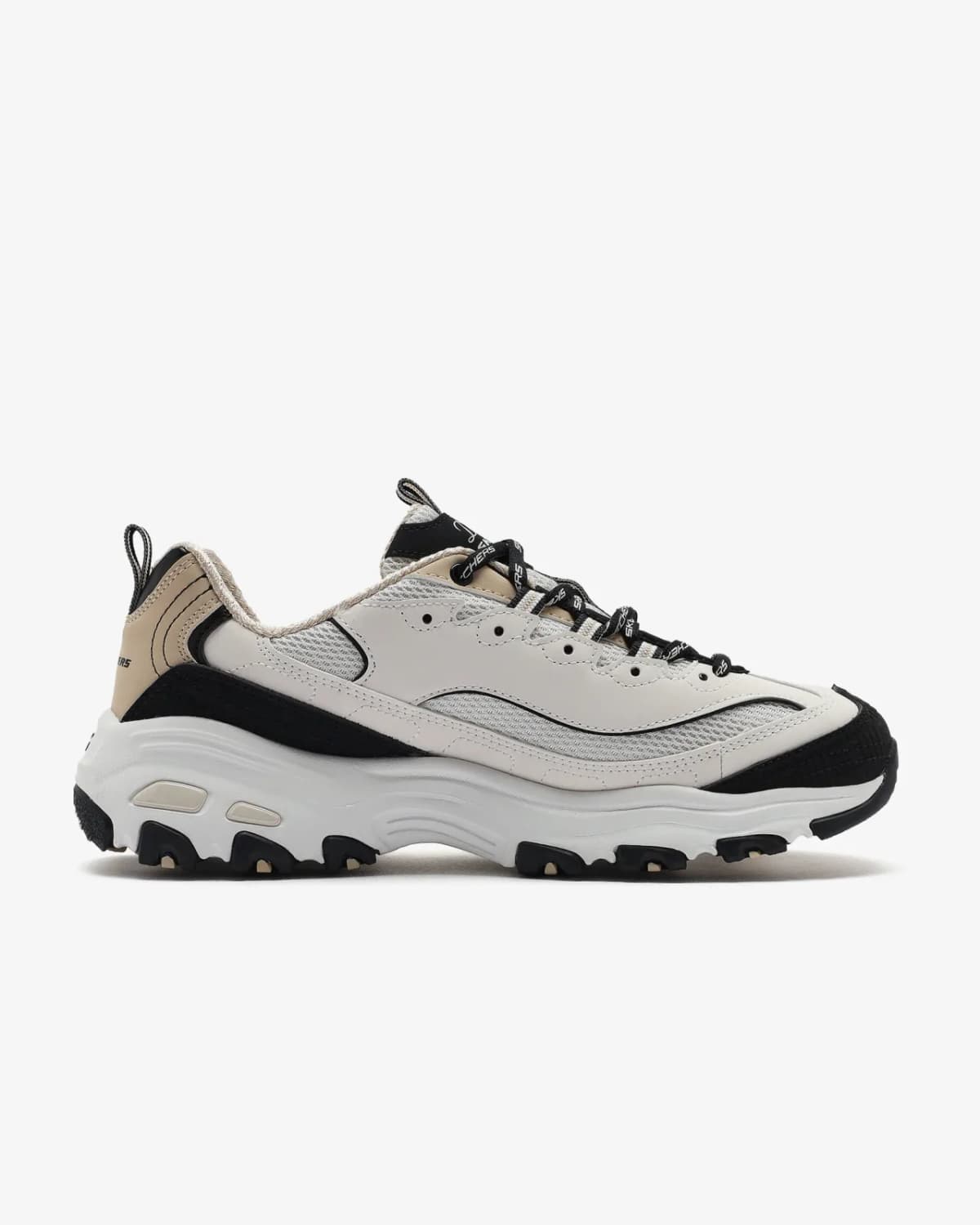Skechers D'lites - Retro Rewind Kadın Bej Sneakers — Beyaz