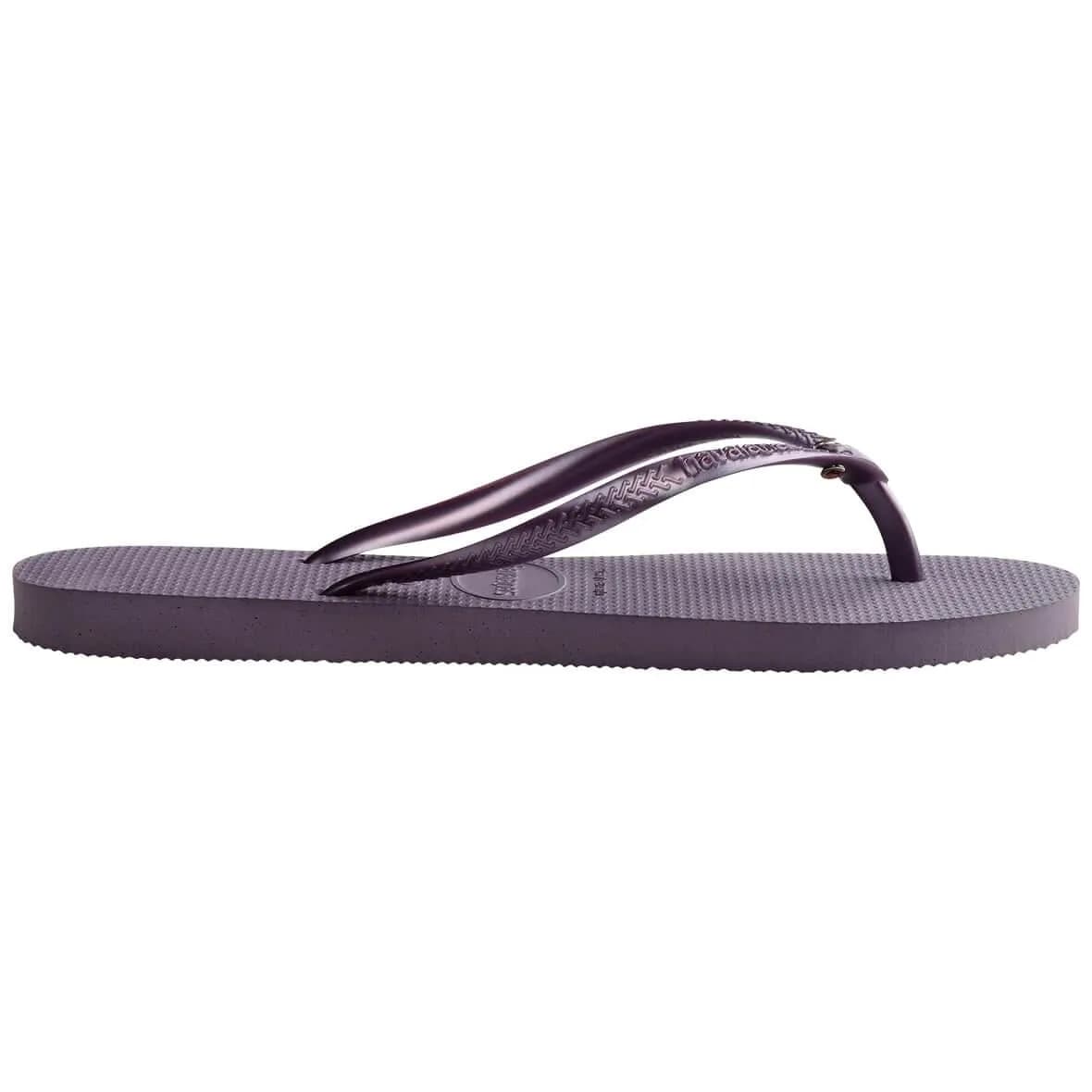 Havaianas Slim Crystal SW II Kadın Terlik - Açık Mor