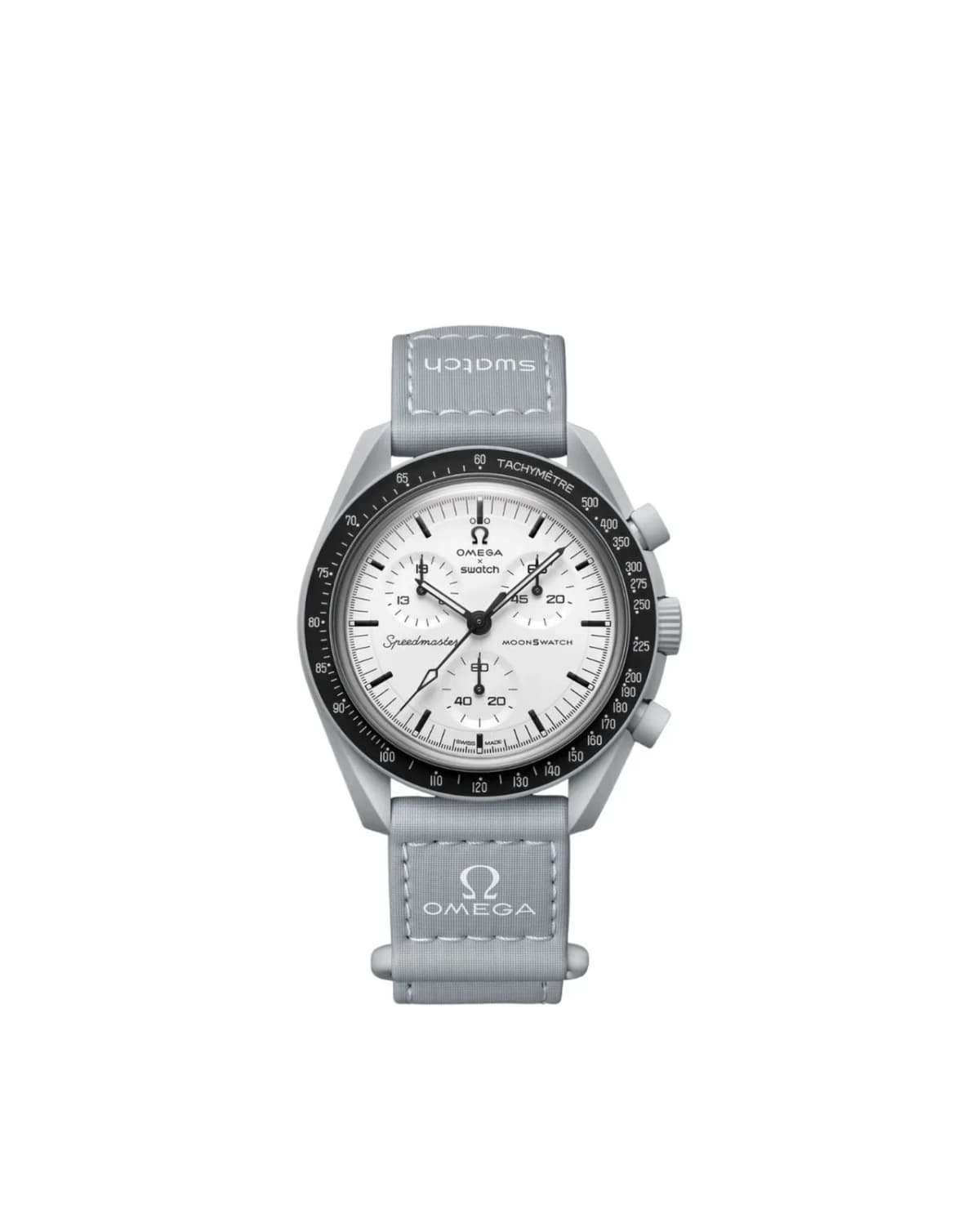 Swatch x Omega Moonswatch 1965 — Saat, Gri