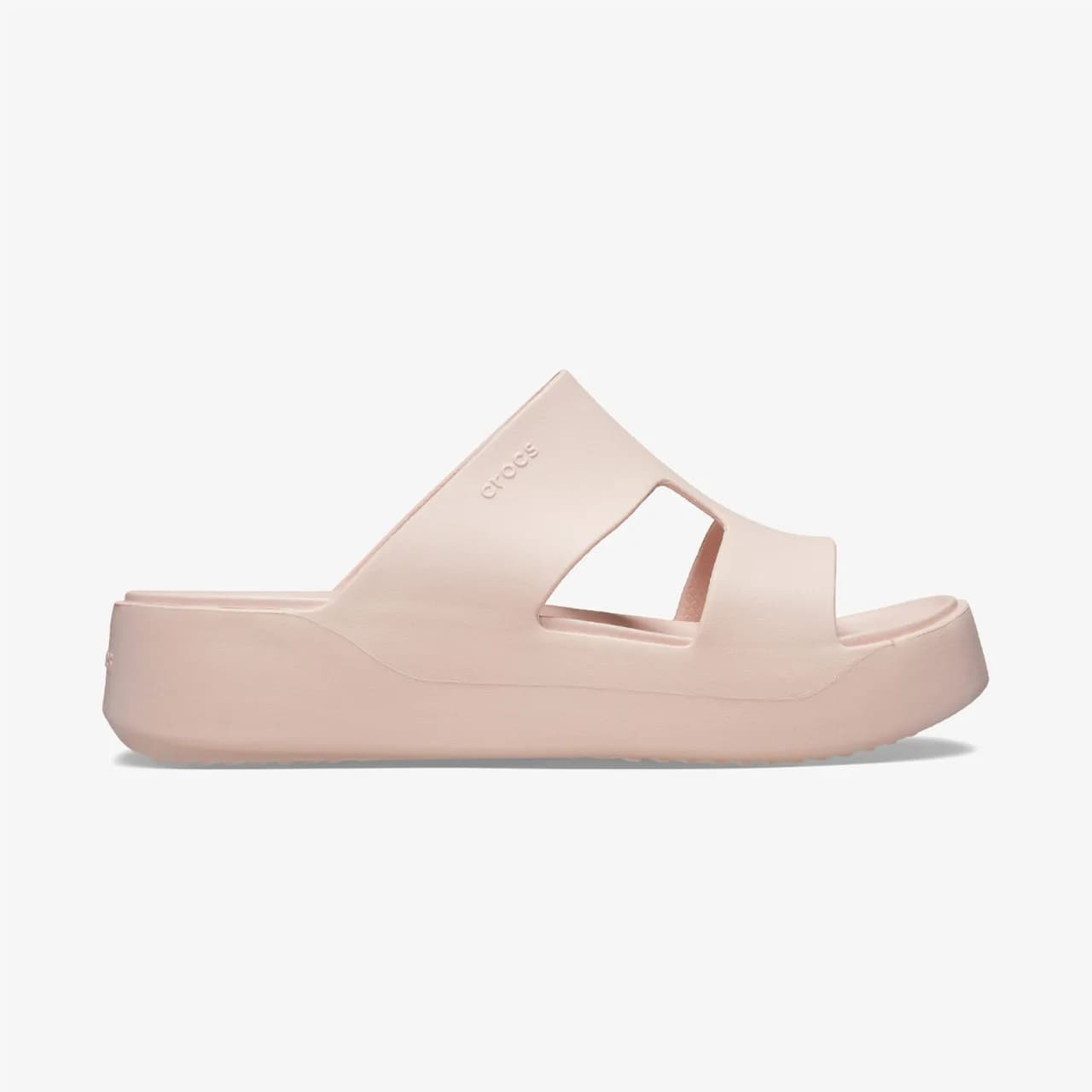 Crocs Getaway Platform H-Strap Kadın Bej Terlik