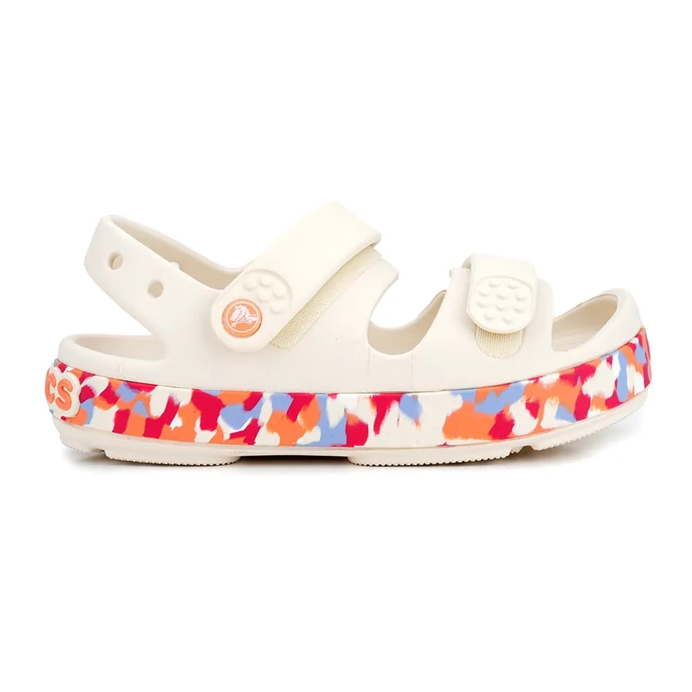 Crocs Crocband Cruiser Glow Confetti Band Çocuk Terlik Krem
