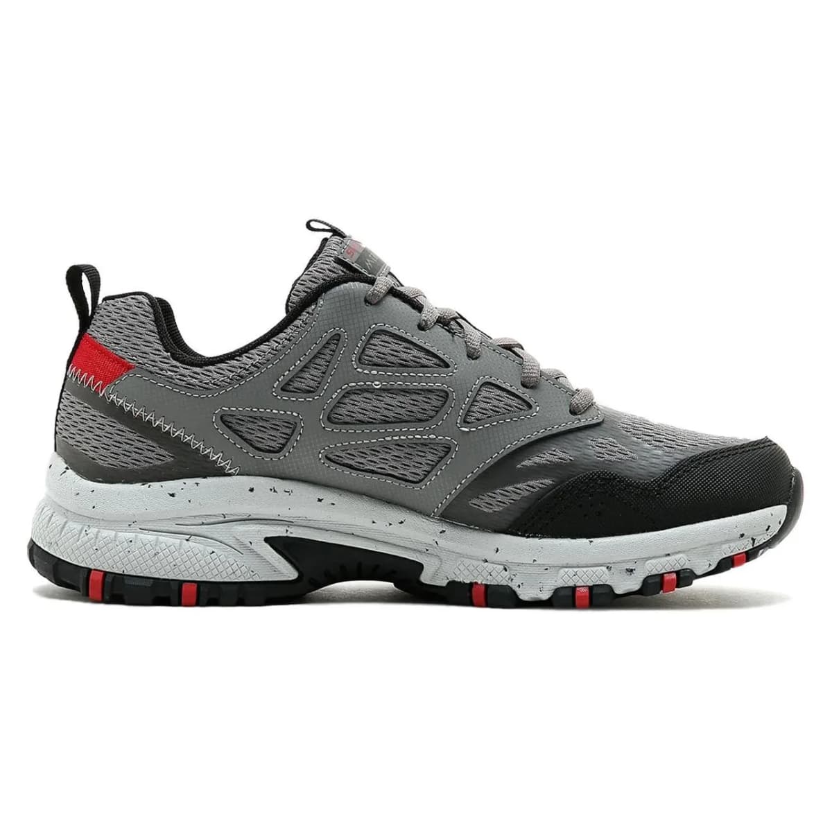 Skechers Gri - Kırmızı Erkek Yürüyüş Ayakkabısı Hillcrest