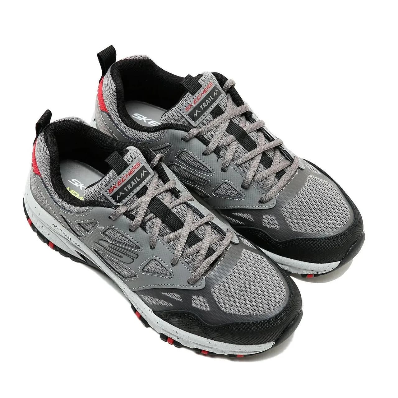 Skechers Gri - Kırmızı Erkek Yürüyüş Ayakkabısı Hillcrest
