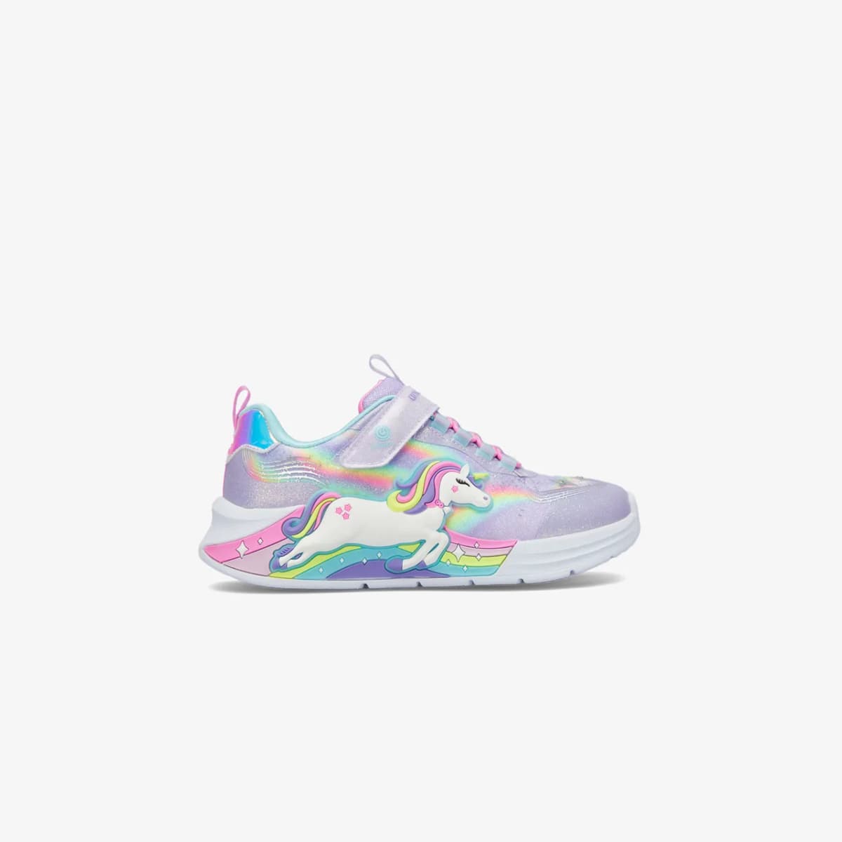 Skechers Unicorn Chaser Büyük Kız Çocuk Mor Işıklı Spor Ayakkabı — Çok Renkli