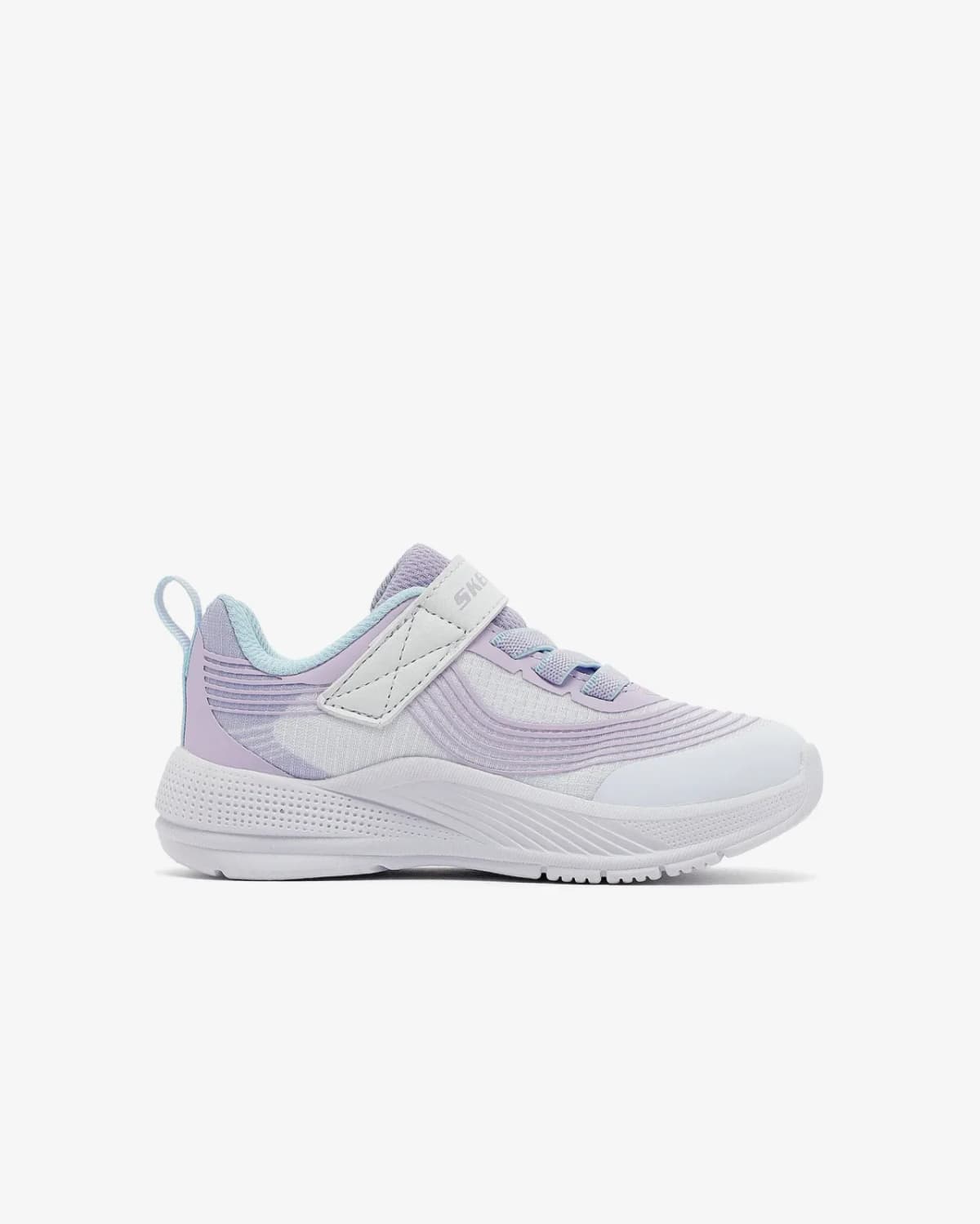 Skechers Microspec Advance Küçük Kız Çocuk Beyaz Spor Ayakkabı — Mor