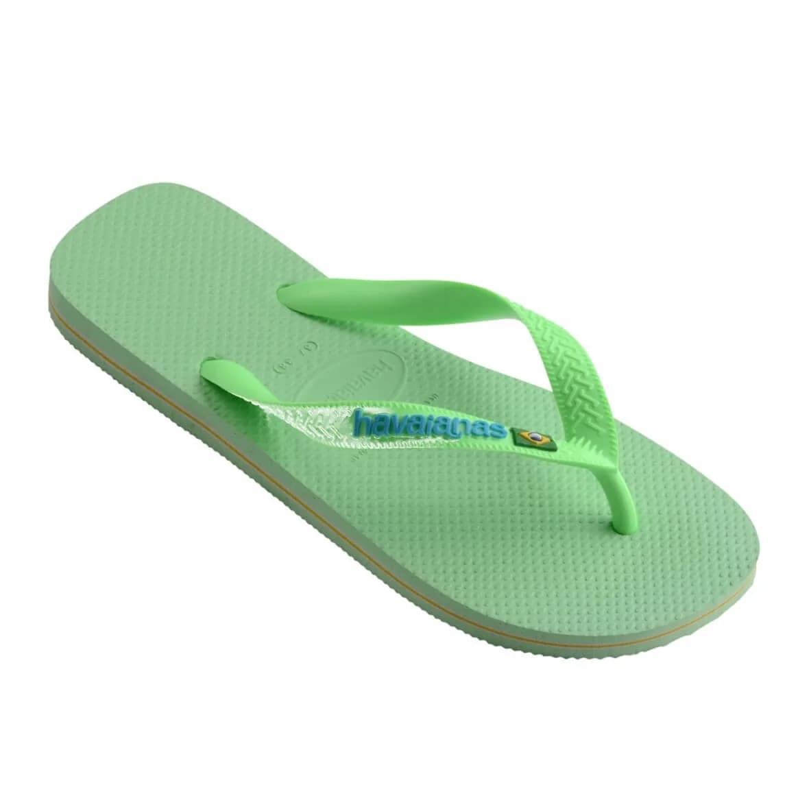 Havaianas Brasil Logo Kadın Terlik - Yeşil