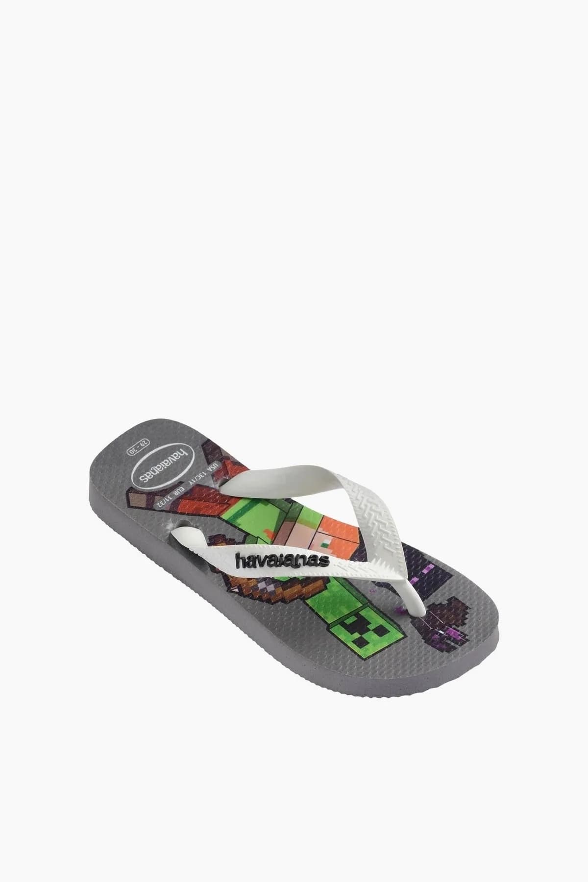 Havaianas Çocuk Çocuk Kids Minecraft Terlik Gri