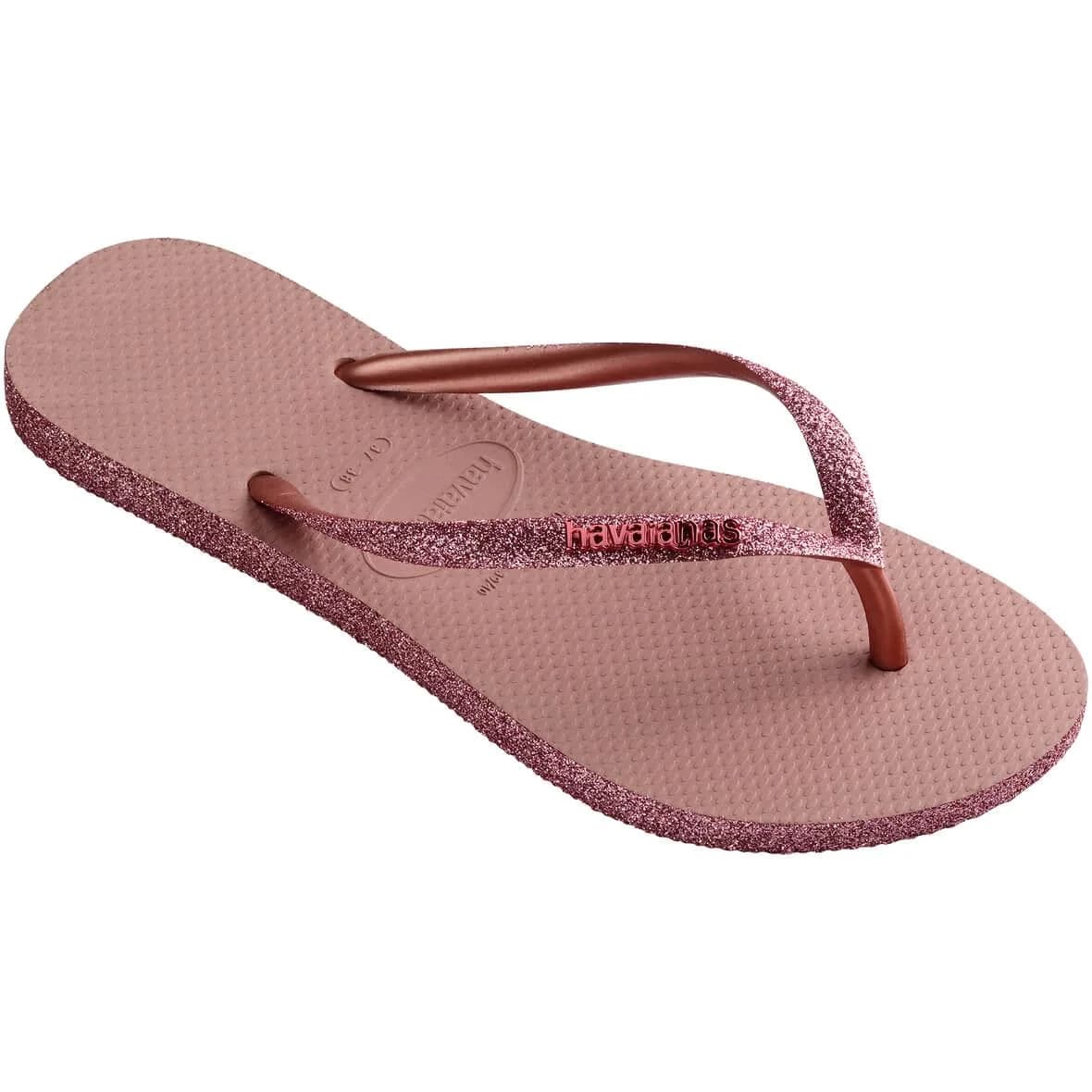 Havaianas Slim Sparkle II Kadın Terlik - Uçuk Pembe