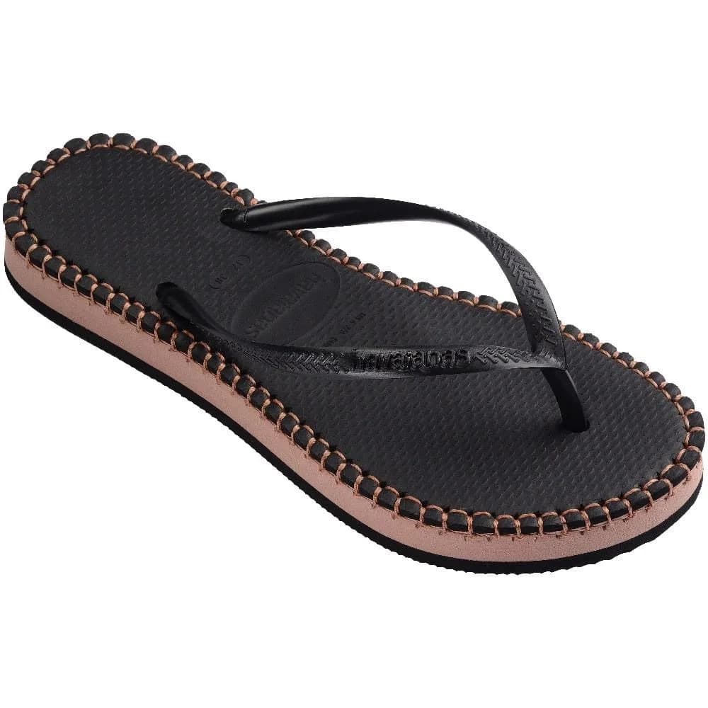 Havaianas Slim Flatform Loop Kadın Terlik - Siyah