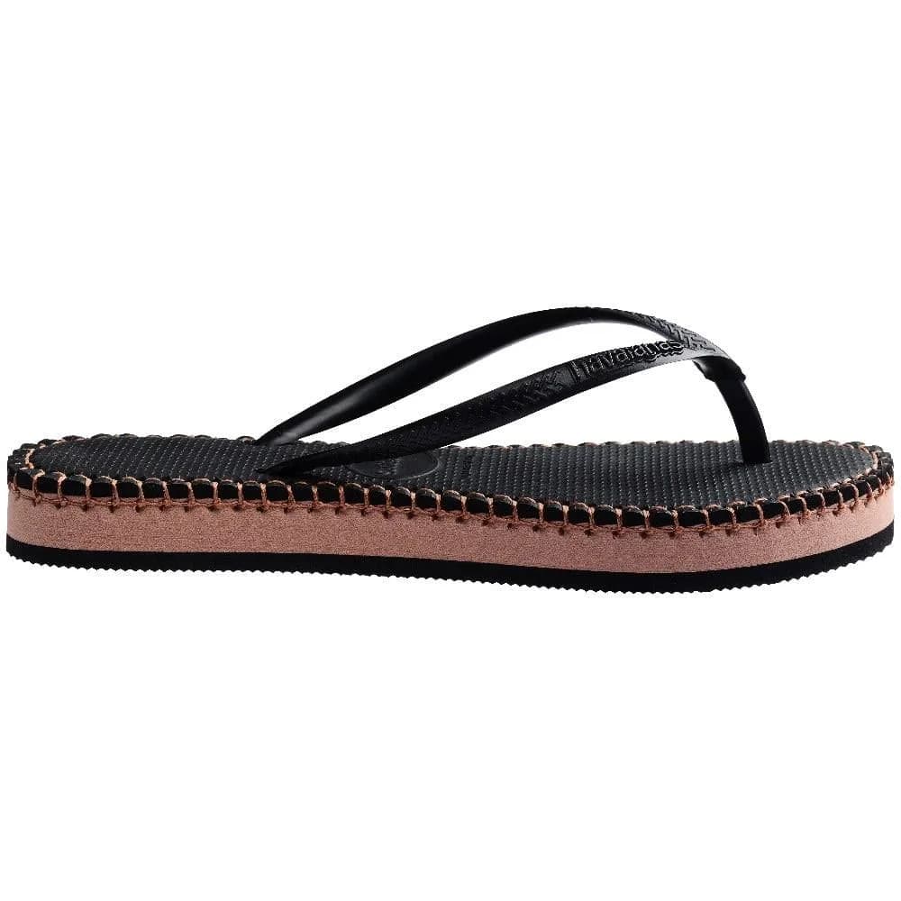 Havaianas Slim Flatform Loop Kadın Terlik - Siyah