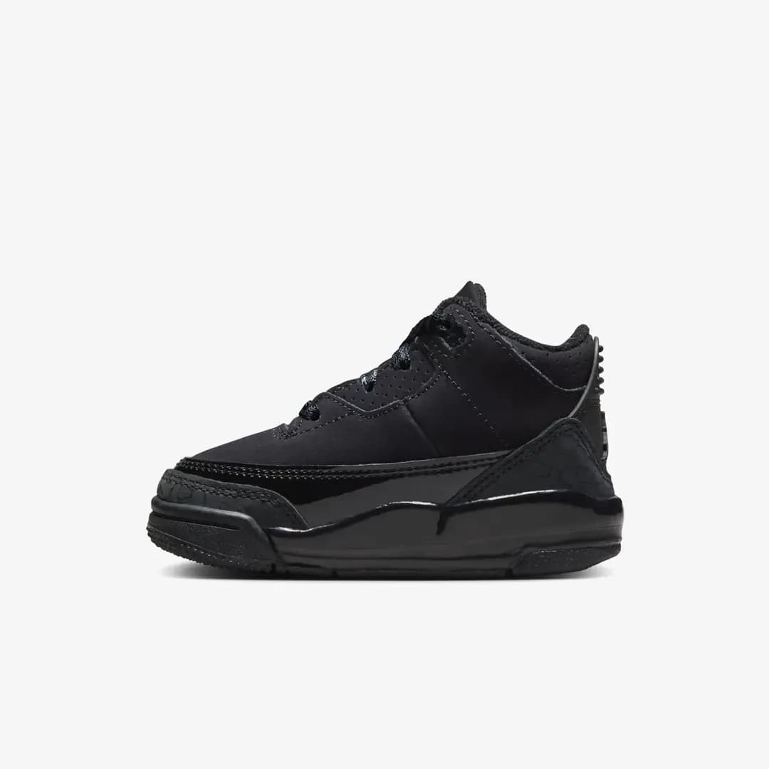 Nike Air Jordan 3 Retro 'Black Cat' (TD) — Siyah · DM0968-001 (2/7)