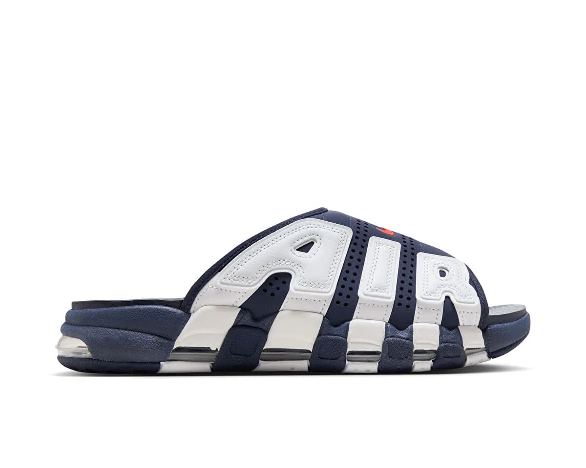 Nike AIR MORE UPTEMPO SLIDE — Beyaz
