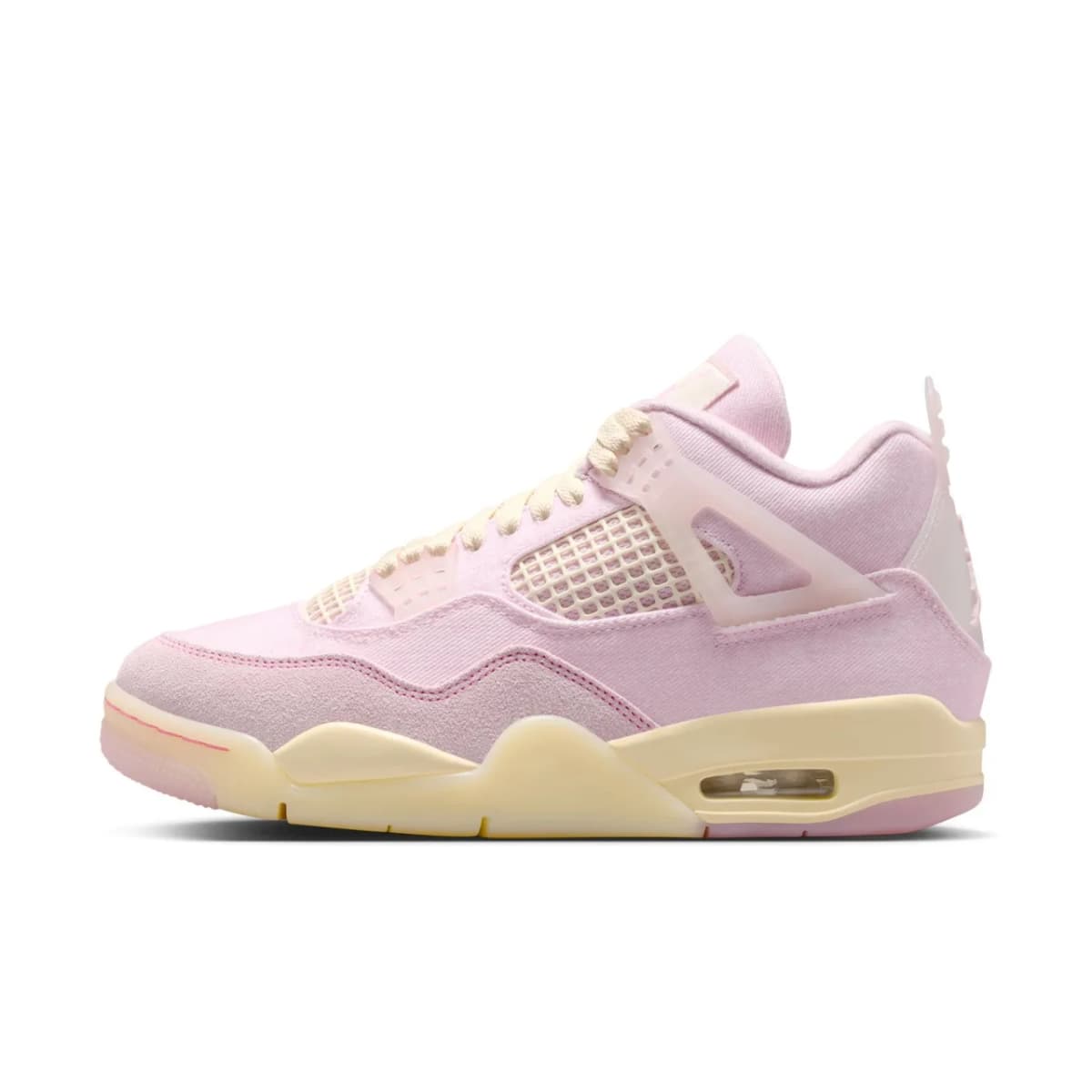 Nike Air Jordan 4 Retro "Pearl Pink and Iced Carmine" Kadın Basketbol Ayakkabısı — Pembe