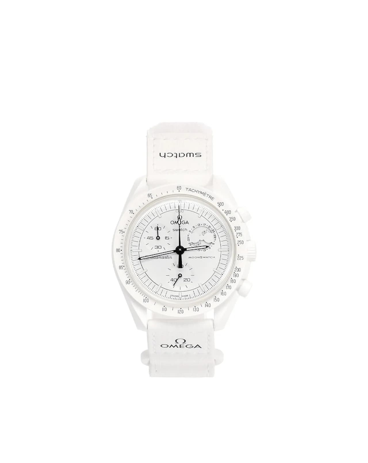 Omega Bioceramic Moonswatch Mission To Moonphase Snoopy White