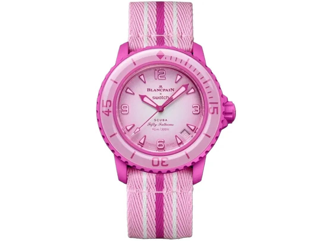 Swatch Blancpain Pink Ocean — Saat, Pembe