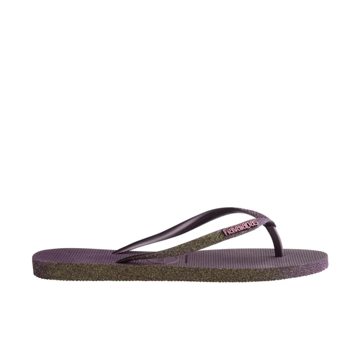 Havaianas Slim Sparkle II Bayan Terlik - Bordo — Kırmızı