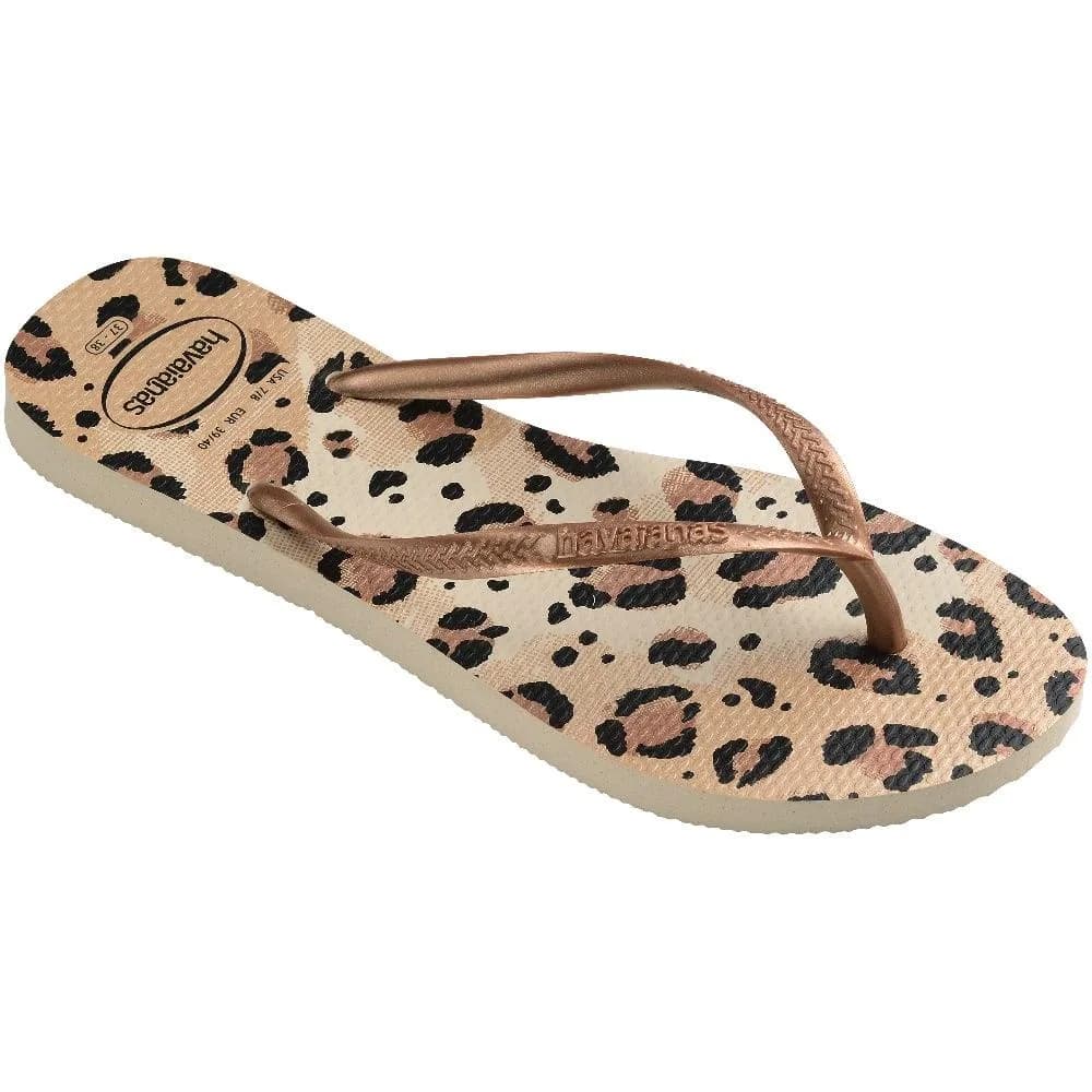 Havaianas Slim Animals Kadın Terlik - Leopar