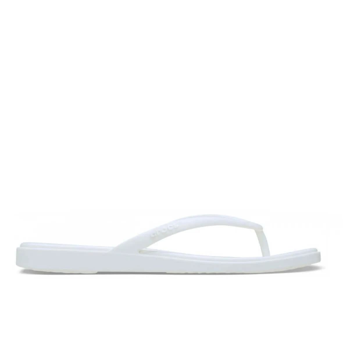 Crocs Miami Flip Kadın Parmakarası Terlik - Kırık Beyaz