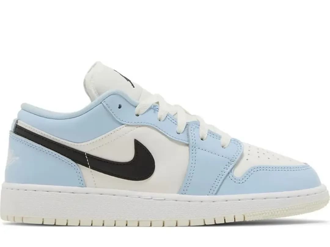 Air Jordan 1 Low Ice Blue Black Gs