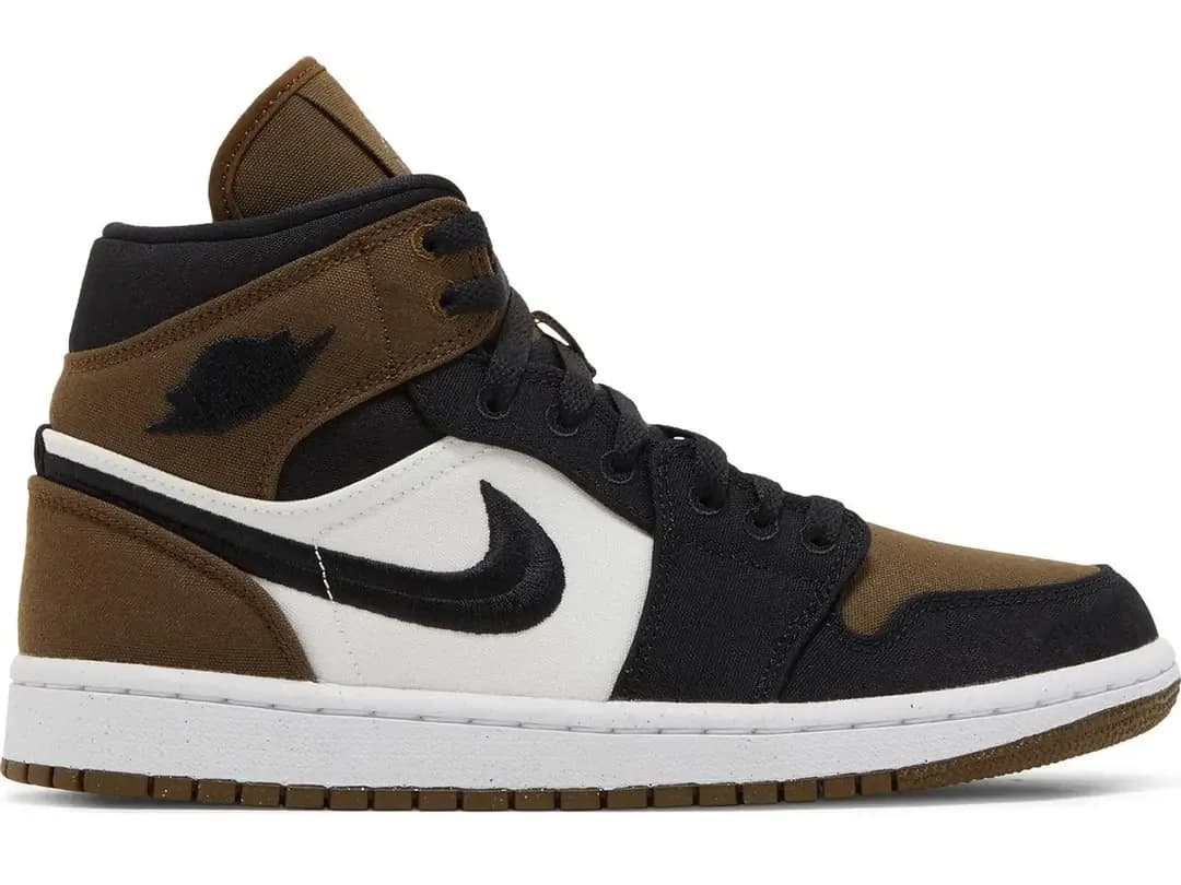 Nike Air Jordan 1 Mid Olive Toe Wmns — Yeşil
