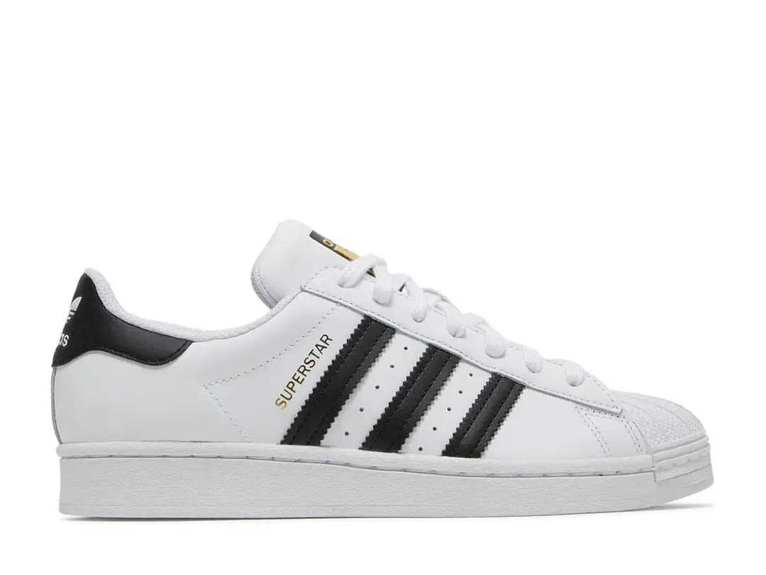 Adidas Superstar J White Black — Siyah