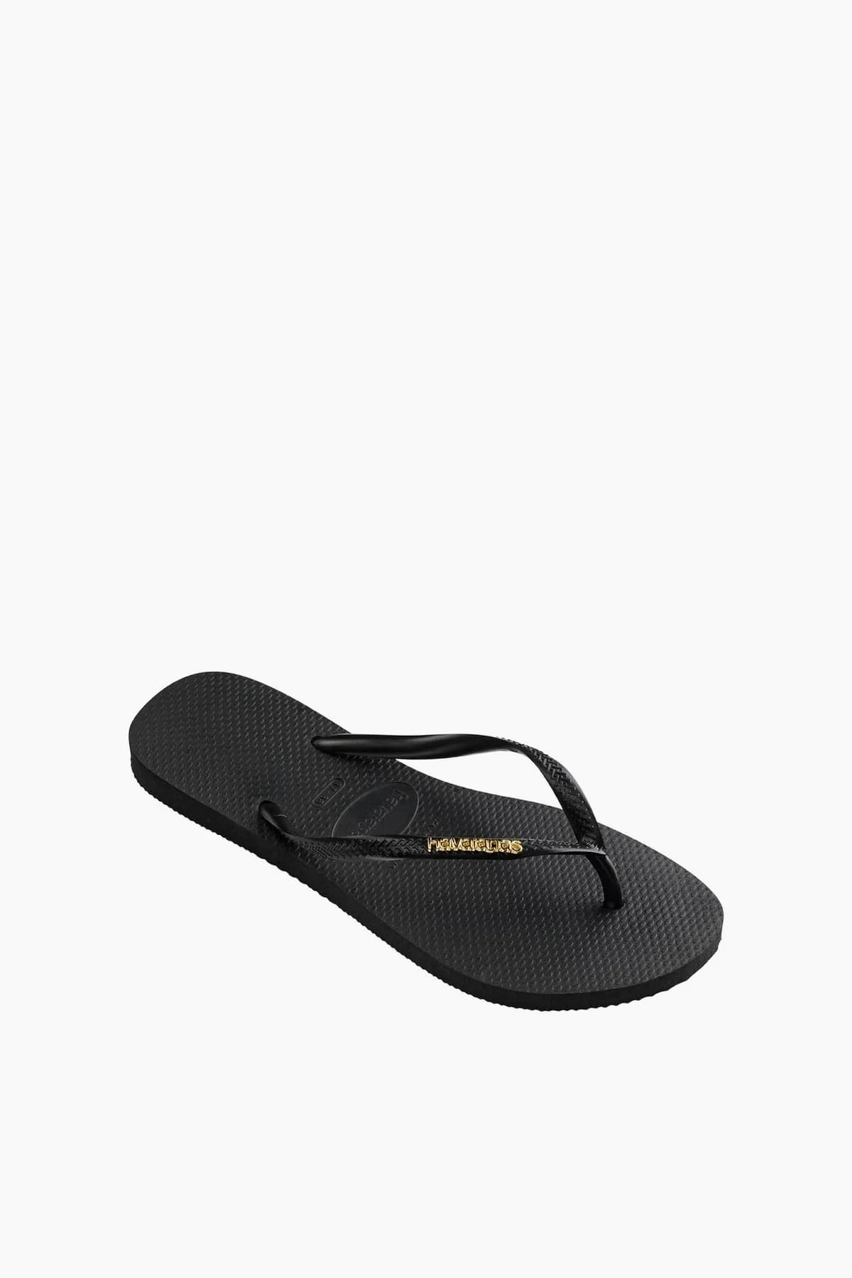 Havaianas Kadın Slim Logo Metallic Terlik Siyah
