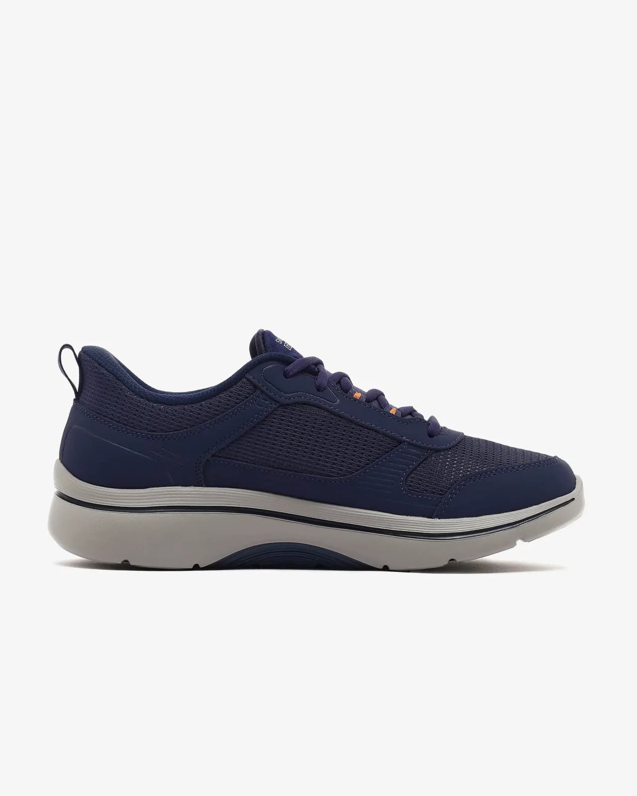 Skechers Go Walk Arch Fit 2.0 Seared Erkek Lacivert Yürüyüş Ayakkabısı — Turuncu